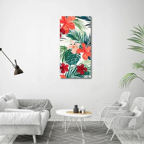 Tablou sticlă Flori Hawaii