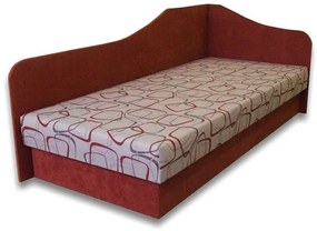 Zondo Pat de o persoană (canapea) 80 cm Lady 87 (cărămiziu 41 + Dodo 1008) (D). 793106