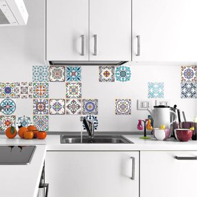 Set 24 autocolante Ambiance Madeira, 15 x 15 cm