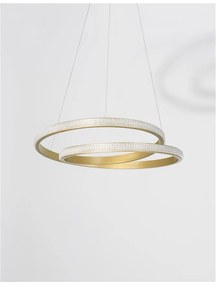Lustra LED dimabila design elegant GRANIA auriu