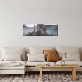 Tablou - Eltz Castle, Germania (cu ceas) (90x30 cm)