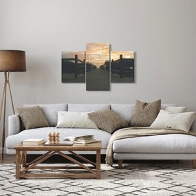 Tablou - Ponton de lemn, lac (90x60 cm)