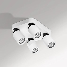 Plafoniera cu spoturi stil modern minimalist Tomi 4 KW alba