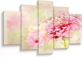 Tablou - Floare roz, aquarel (150x105 cm)