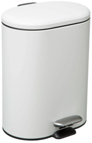 Cos gunoi cu pedala SILIFLEX, 6 L, alb