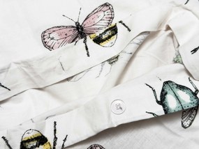 Lenjerie de pat din bumbac pentru patut TINY WINGS albă Dimensiune lenjerie de pat: 45 x 65 cm | 90 x 135 cm