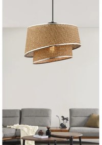 Pendul pe cablu BARETTE 1xE27/60W/230V maro/crom lucios