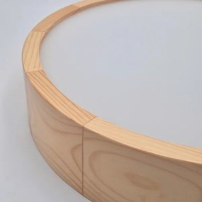 Plafonier NATURAL 2xE27/60W/230V, diametru 37 cm, pin natural