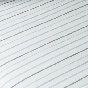 Cearceaf pentru copii alb din bumbac pentru pat dublu cu elastic 135x200 cm Stars – Bianca