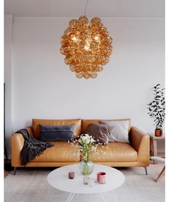 Lustră pe cablu ByRydens 4202230-5512 DELUXE 4xE14/5W/230V fumuriu/maro