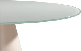 Masă de dining rotundă cu blat din sticlă ø 120 cm Vida – MOME