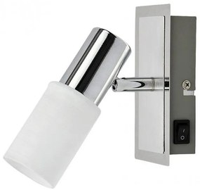 Aplica de perete cu intrerupator, design cromat, Logan 6096 RX