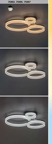Plafoniera LED design geometric circular Amilia auriu