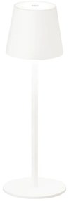 Veioză albă LED cu intensitate reglabilă/cu senzor de mișcare cu abajur din metal (înălțime 38 cm) Tropea – Fischer &amp; Honsel