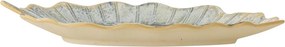 Platou de servire din ceramică glazurată artizanal în formă de frunză, L31×H4×W19,5 cm, „Dorreen"