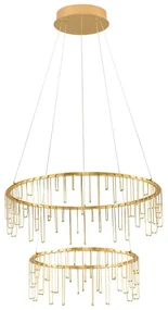 Lustra LED design ambiental deosebit cu 2 inele Stellar 60cm