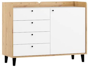 Dolce Dol-03 Comoda Oak Artisan/White High Gloss