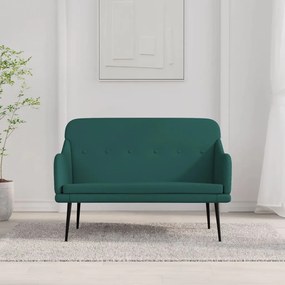 351487 vidaXL Bancă, verde închis, 110x76x80 cm, textil