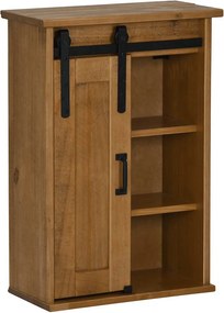 vidaXL Dulap suspendat HALDEN cu ușă glisantă 49x22,5x70 cm pin
