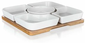 Set boluri de servit BanquetBRILLANTE Bamboo, 20 x 20 cm