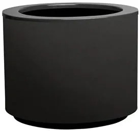 Ghiveci cilindric cu auto-irrigare STEEL PLUS, diferite variante - Hobby Flower Dimensiuni: Ø75 x 50, Culoare: antracit