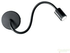 Aplica de perete cu brat flexibil, finisaj negru, LED FOCUS AP1 097190