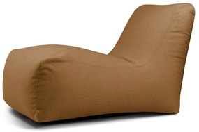 Fotoliu bean bag maro cu tapițerie din țesătură bouclé Lounge – SLOWDOWN