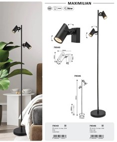 Lampa de podea stil industrial Maximilian 2L