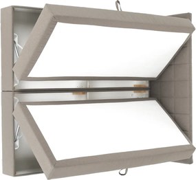 Pat tip BOXSPRING 180x200, taupe gri-maro, FERATA TV KOMFORT