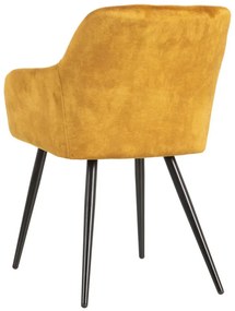 Set 2 scaune dining galben Ocre Fabric Chair