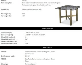 Masuta auxiliara design LUX Cortes