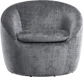 Fotoliu pivotant modern ALPINE tesatura structurata gri