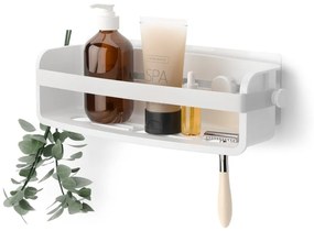 Raft pentru baie alb autoadeziv din plastic reciclat Flex Adhesive – Umbra