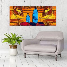 Tablou - Pictură străveche (120x50 cm)