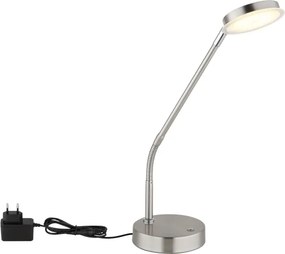 Globo 58504TN - Lampă de masă LED SILVIO, dimabilă prin atingere, 6,5W/230V, crom mat