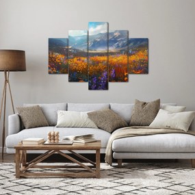 Tablou - Peisaj montan pictat II. (150x105 cm)