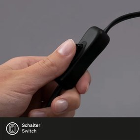 Lampă LED flexibilă de masă cu clemă Brilo TRASNA LED/7,5W/230V negru