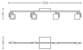 Philips 53194/48/P0 - Spot LED MILLENNIUM 4xLED/4,5W/230V