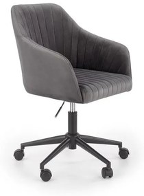 Scaun de birou Fresco velvet gri H91 cm