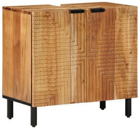 vidaXL Dulap chiuvetă de baie, 62x33x58 cm, lemn masiv acacia