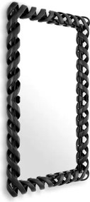 Oglinda decorativa design LUX Casone negru, 141x93cm