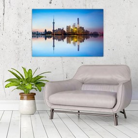 Tablou - Cerului dimineții deasupra Shanghaiului (90x60 cm)