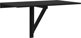 vidaXL Masă de perete pliantă, negru, 100x60x56 cm, lemn compozit