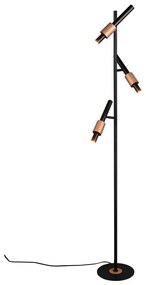Lampadar negru-bronz LED (înălțime 150 cm) Ikaris – Trio Select