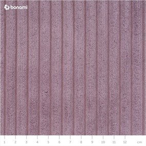 Taburet roz cu tapițerie din catifea reiată Nihad – Bobochic Paris