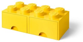 Cutie depozitare cu 2 sertare LEGO®, galben