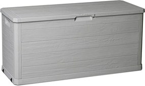 WOODYS Garden cutie de depozitare din plastic 280 L, gri des