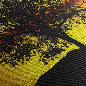 Tablou - Silueta copacilor (150x105 cm)