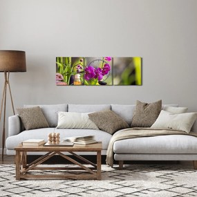 Tablou - spa and stones (cu ceas) (90x30 cm)