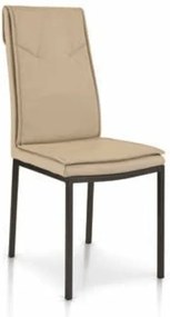 Scaun Rain, structura metalica, piele ecologica - BEJ
